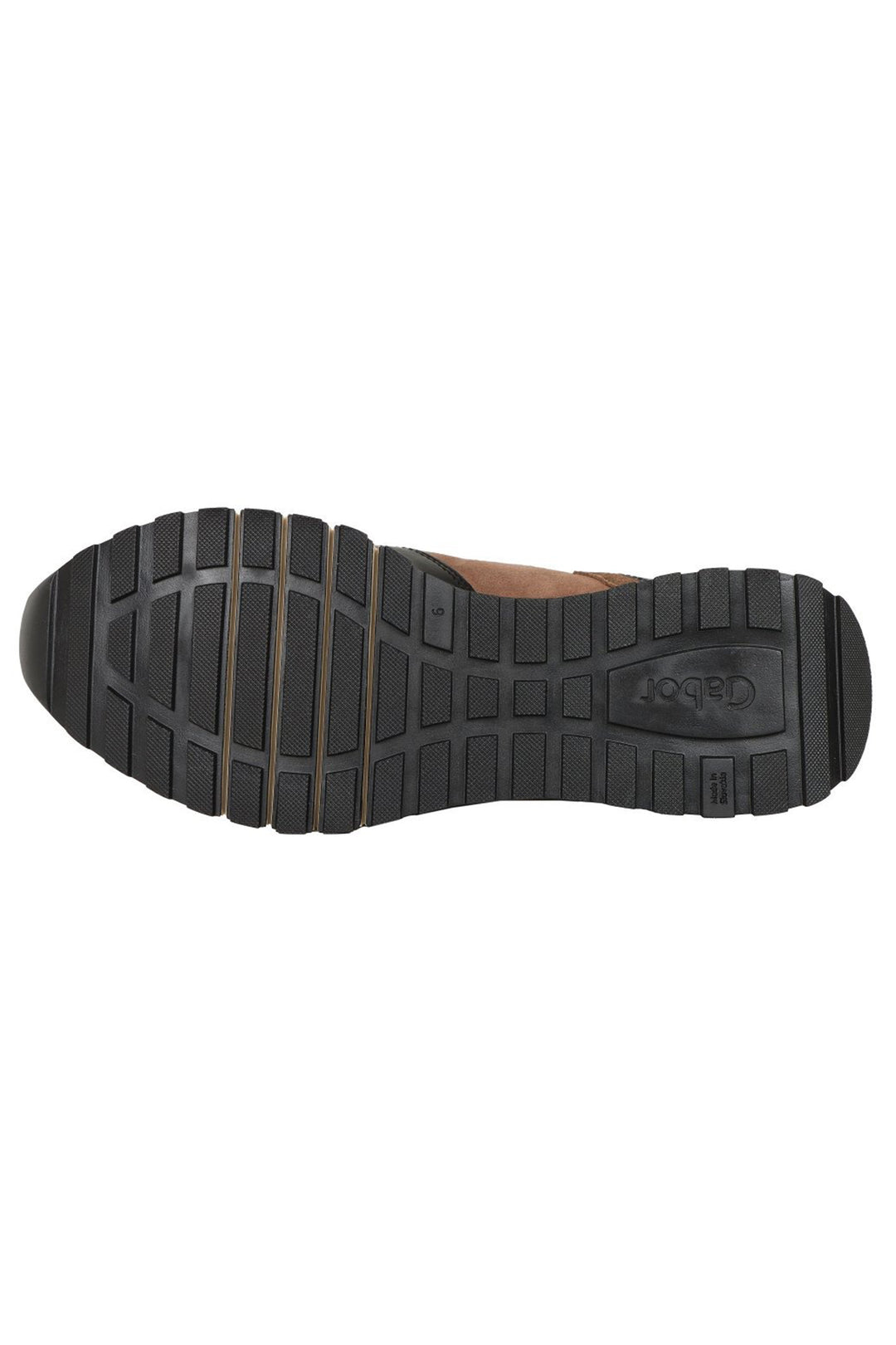 Gabor Hollywell 76.378.67 Black Gold Leather Wide Fit Trainer - Shirley Allum Boutique