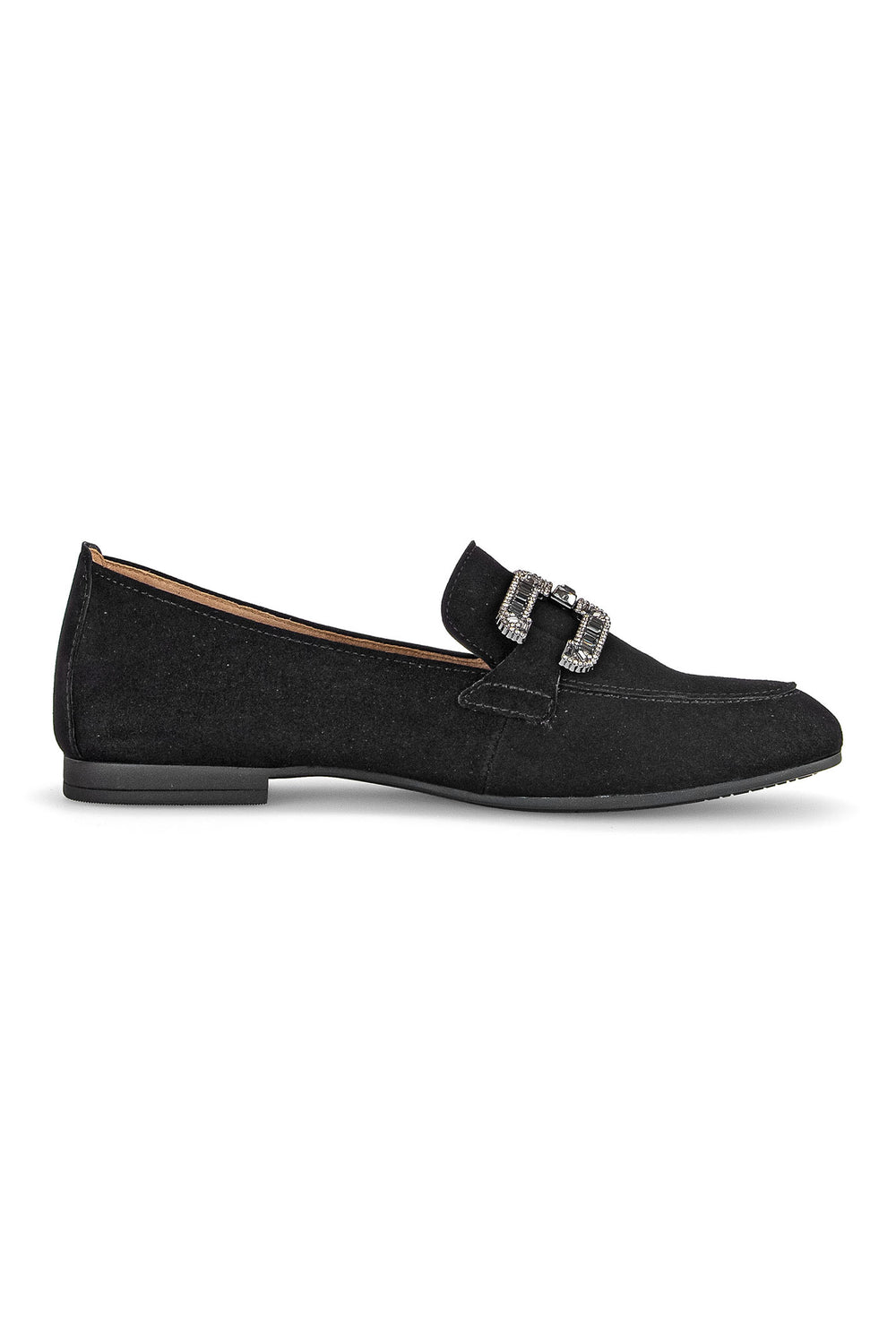 Gabor Jackie Loafer Black Suede 65.210.17 - Shirley Allum Boutique