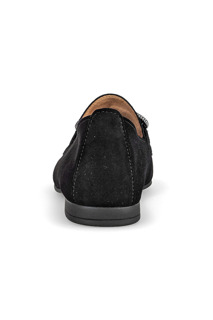 Gabor Jackie Loafer Black Suede 65.210.17 - Shirley Allum Boutique