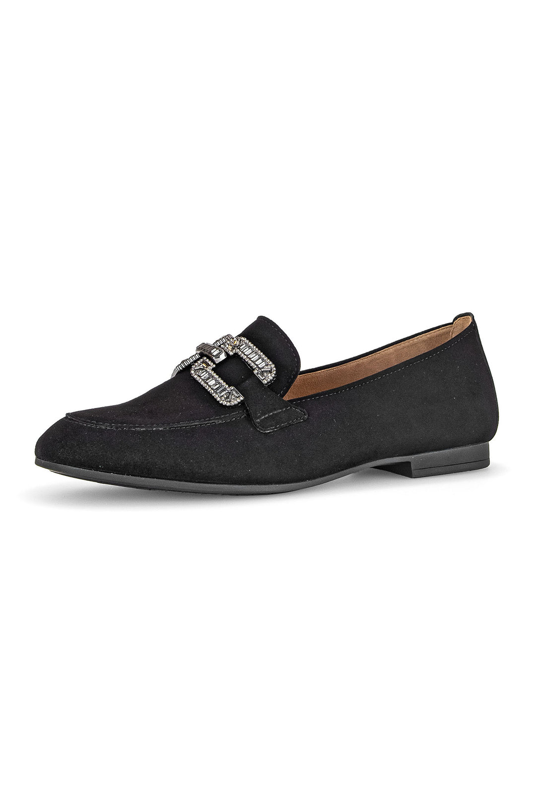 Gabor Jackie Loafer Black Suede 65.210.17 - Shirley Allum Boutique