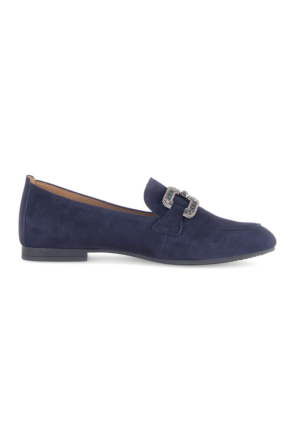 Gabor Jackie Loafer Blue Suede 65.210.16 - Shirley Allum Boutique