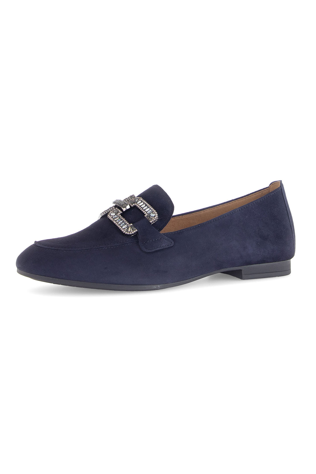 Gabor Jackie Loafer Blue Suede 65.210.16 - Shirley Allum Boutique