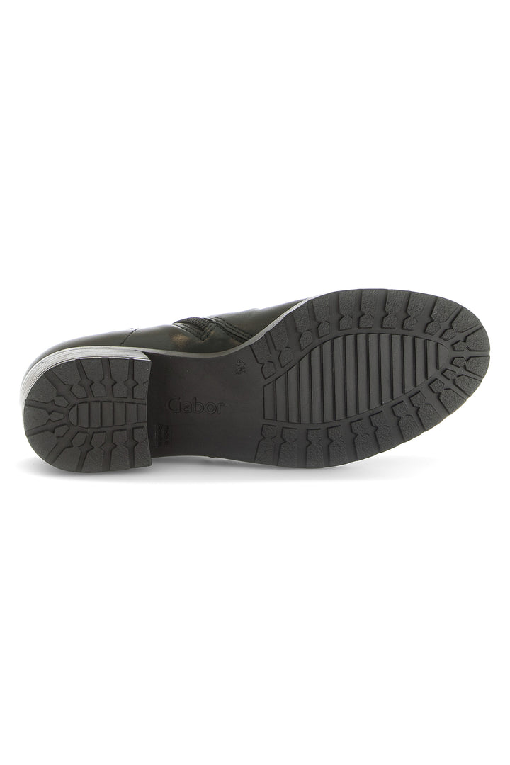 Black shoe sole on a white background