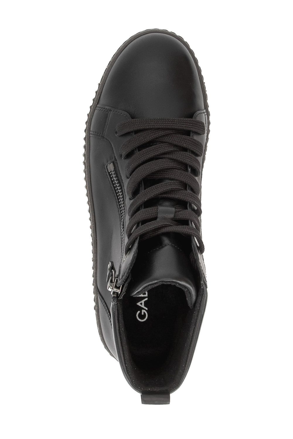 Gabor Lake Black Leather Boots 8013.01.003, side view