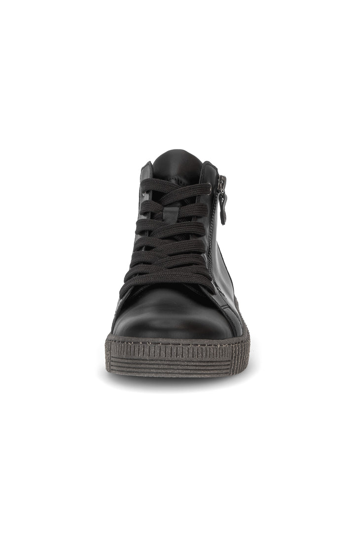 Gabor Lake Black Leather Boots 8013.01.003, detail view