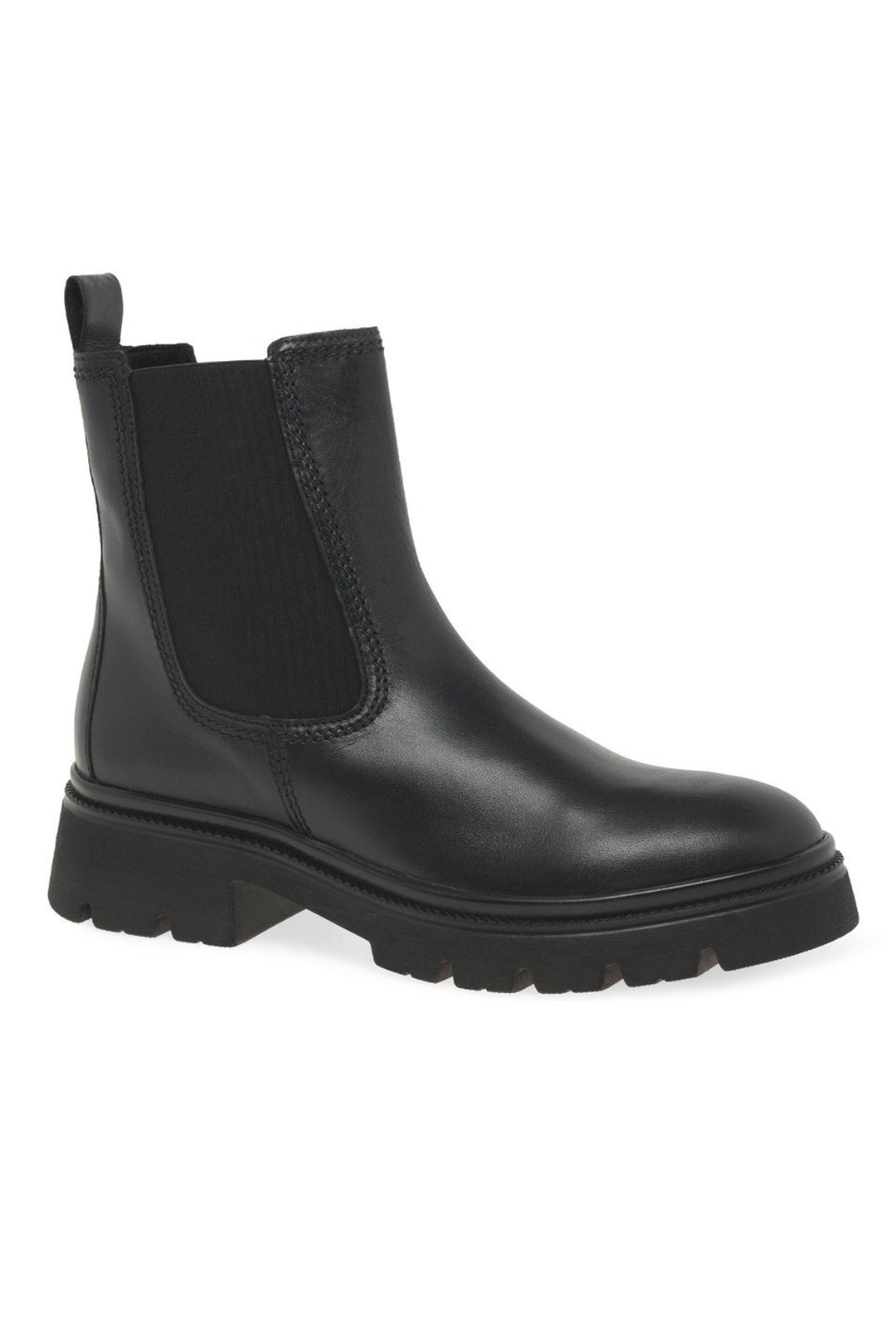 Gabor Marissa 71.850.27 Black Leather Ankle Chelsea Boots - Shirley Allum Boutique