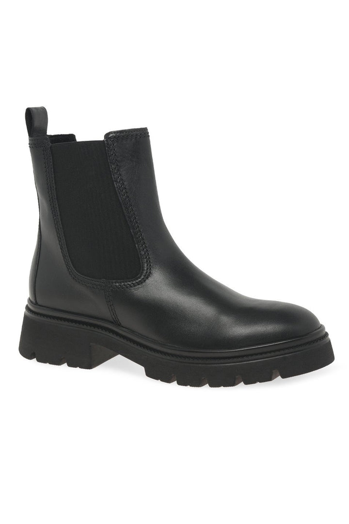 Gabor Marissa 71.850.27 Black Leather Ankle Chelsea Boots - Shirley Allum Boutique