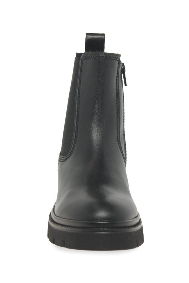 Gabor Marissa 71.850.27 Black Leather Ankle Chelsea Boots - Shirley Allum Boutique