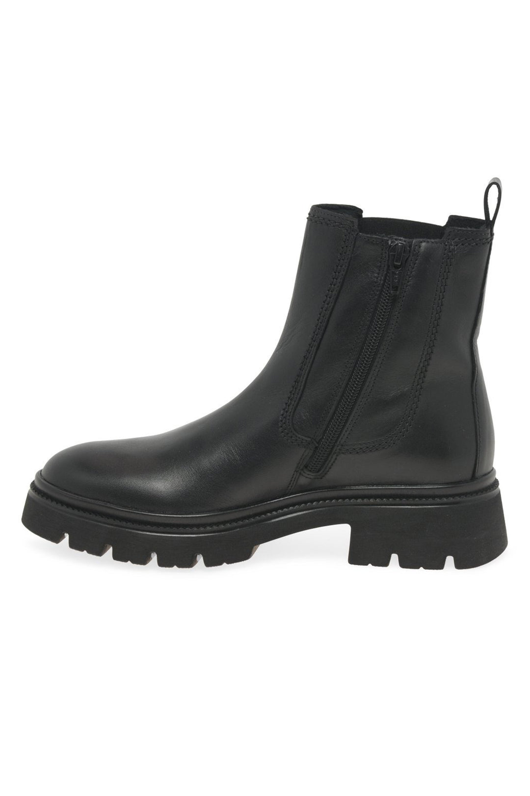 Gabor Marissa 71.850.27 Black Leather Ankle Chelsea Boots - Shirley Allum Boutique
