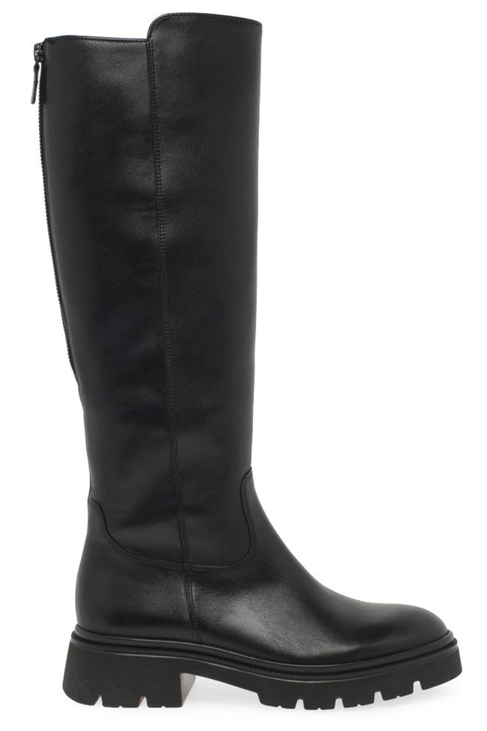 Gabor Match 71.859.27 Black Leather Knee High Boots - Shirley Allum Boutique
