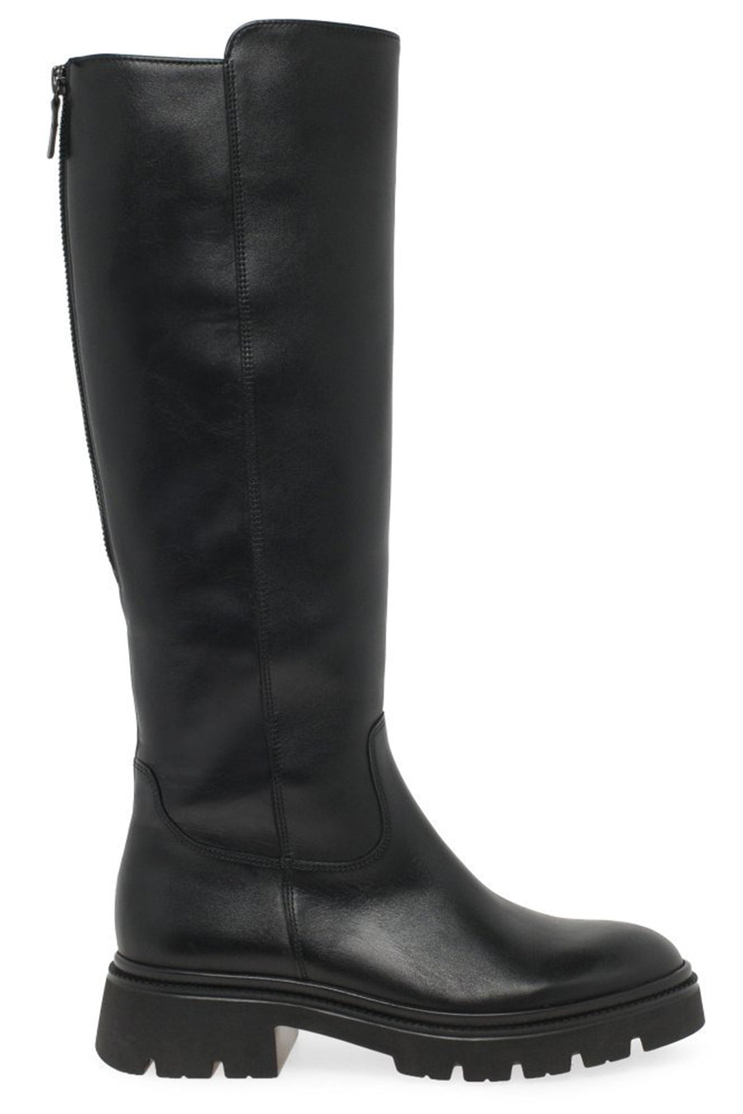 Gabor Match 71.859.27 Black Leather Knee High Boots - Shirley Allum Boutique