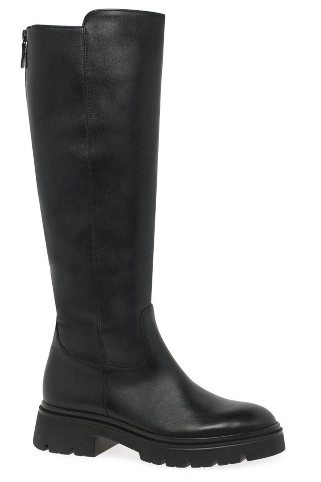 Gabor Match 71.859.27 Black Leather Knee High Boots - Shirley Allum Boutique