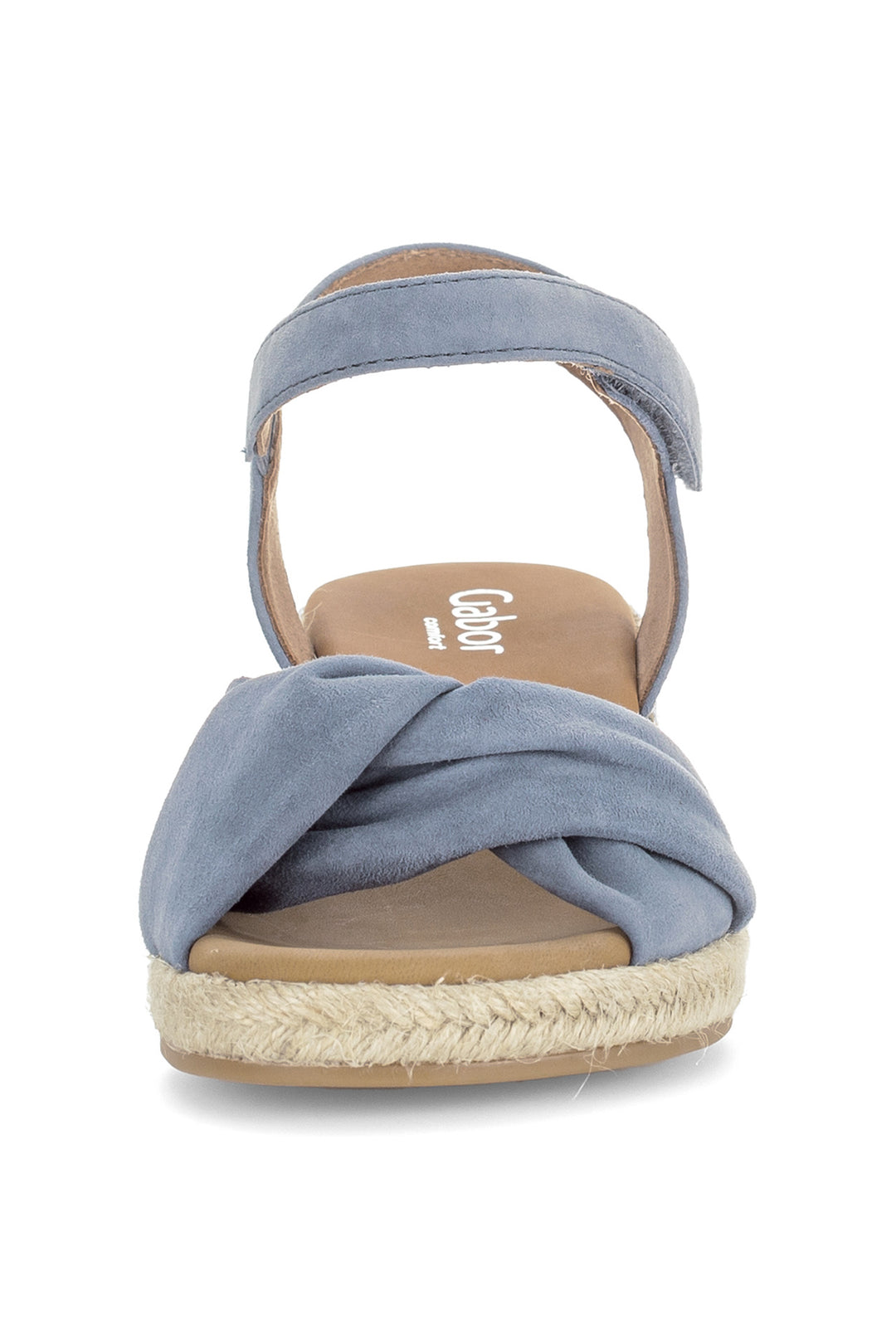Gabor Moon Blue Suede Wedge Sandals 82.712.26