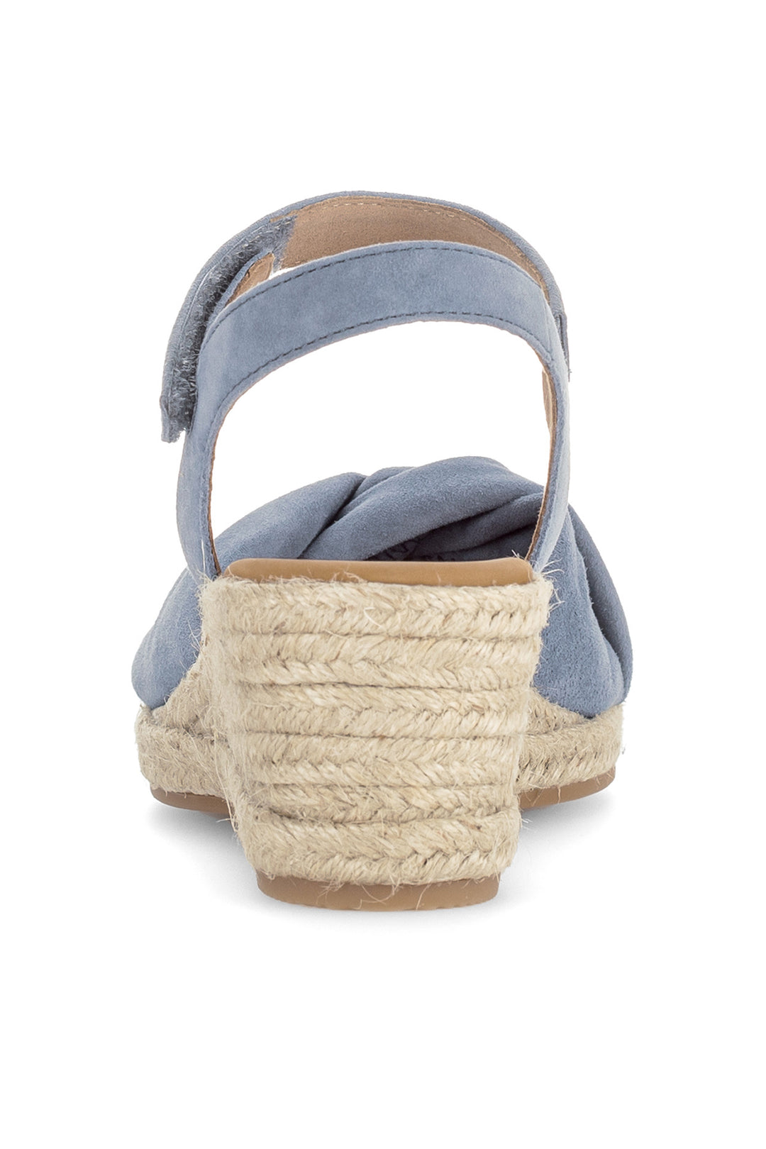 Gabor Moon Blue Suede Wedge Sandals 82.712.26
