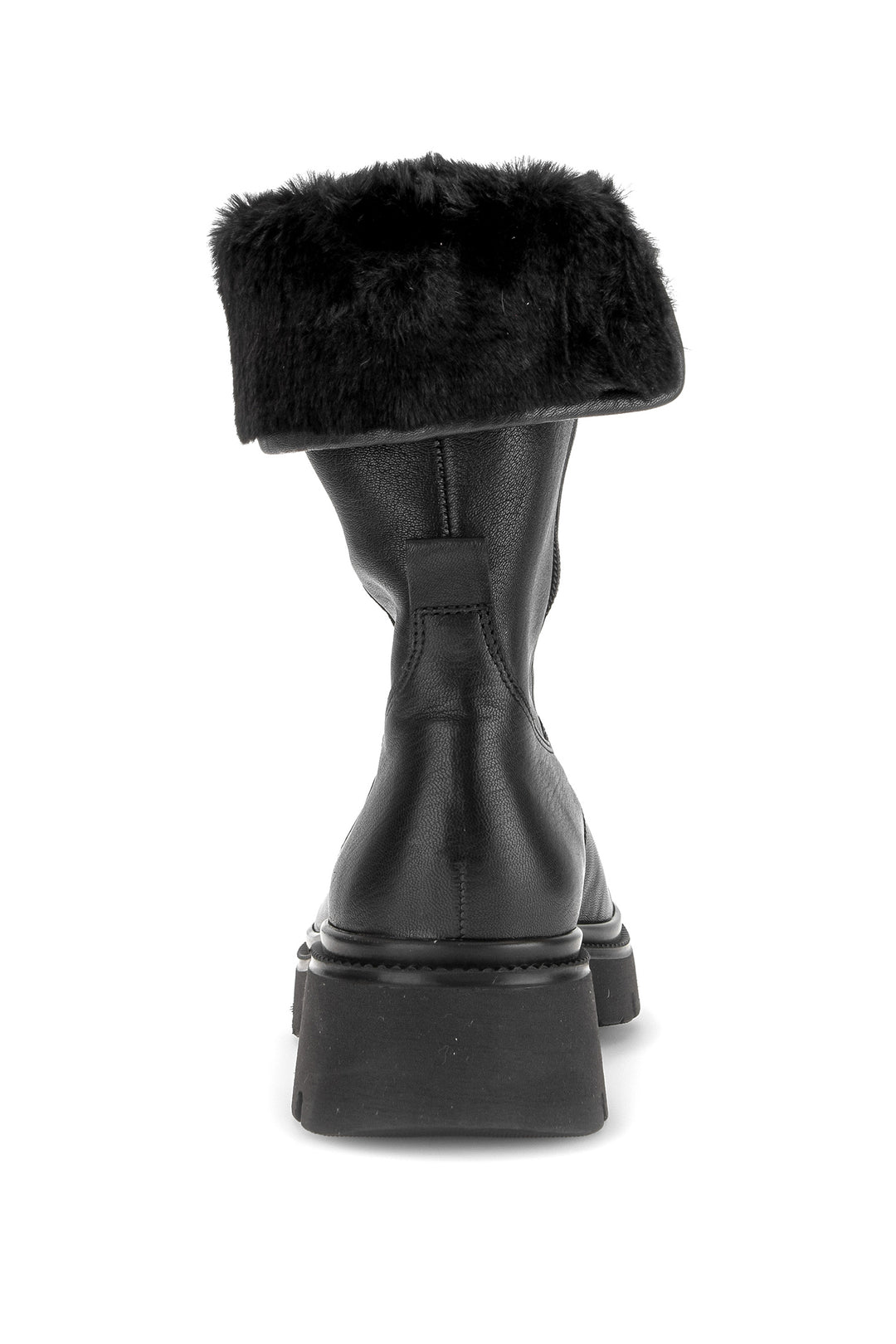 Gabor Moonlight Black Wool Boots 8021.04.001, back view