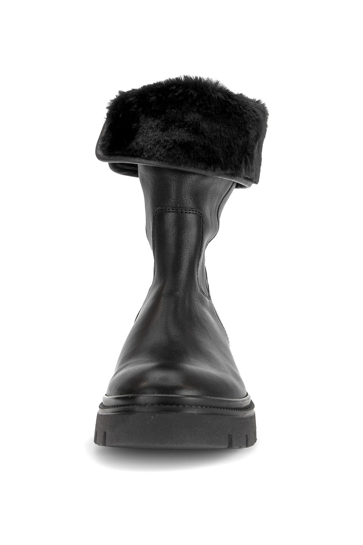 Gabor Moonlight Black Wool Boots 8021.04.001, detail view