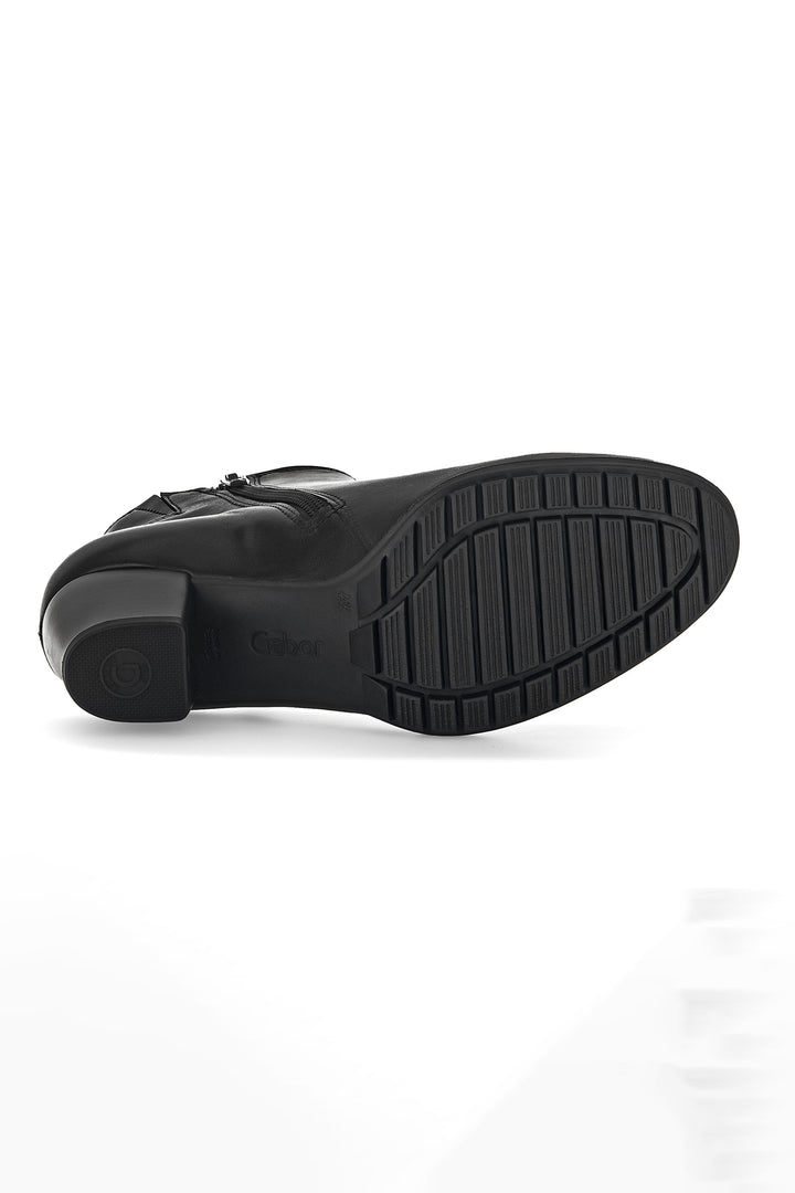 Black shoe sole on a white background