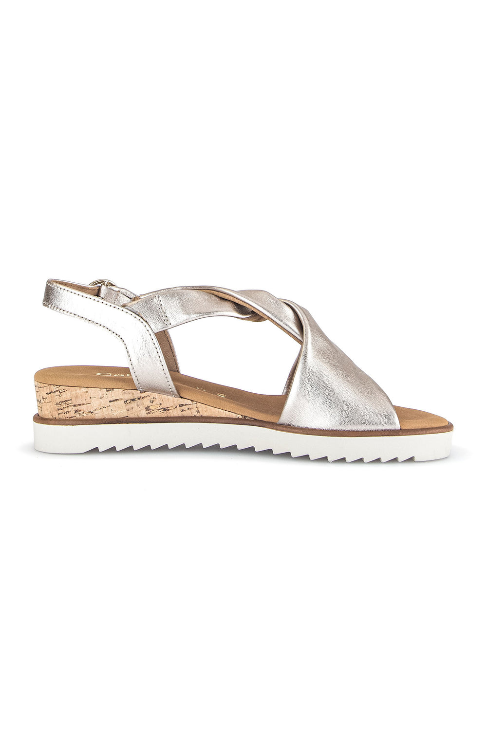 Gabor Rich Sandal Metallic Cream 62.751.82 - Shirley Allum Boutique