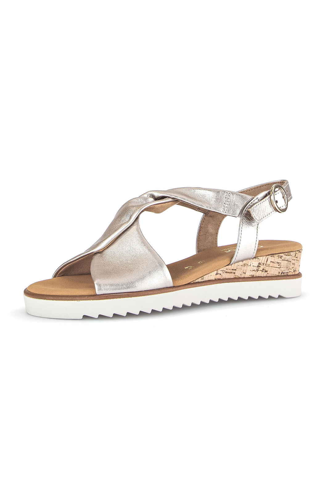 Gabor Rich Sandal Metallic Cream 62.751.82 - Shirley Allum Boutique