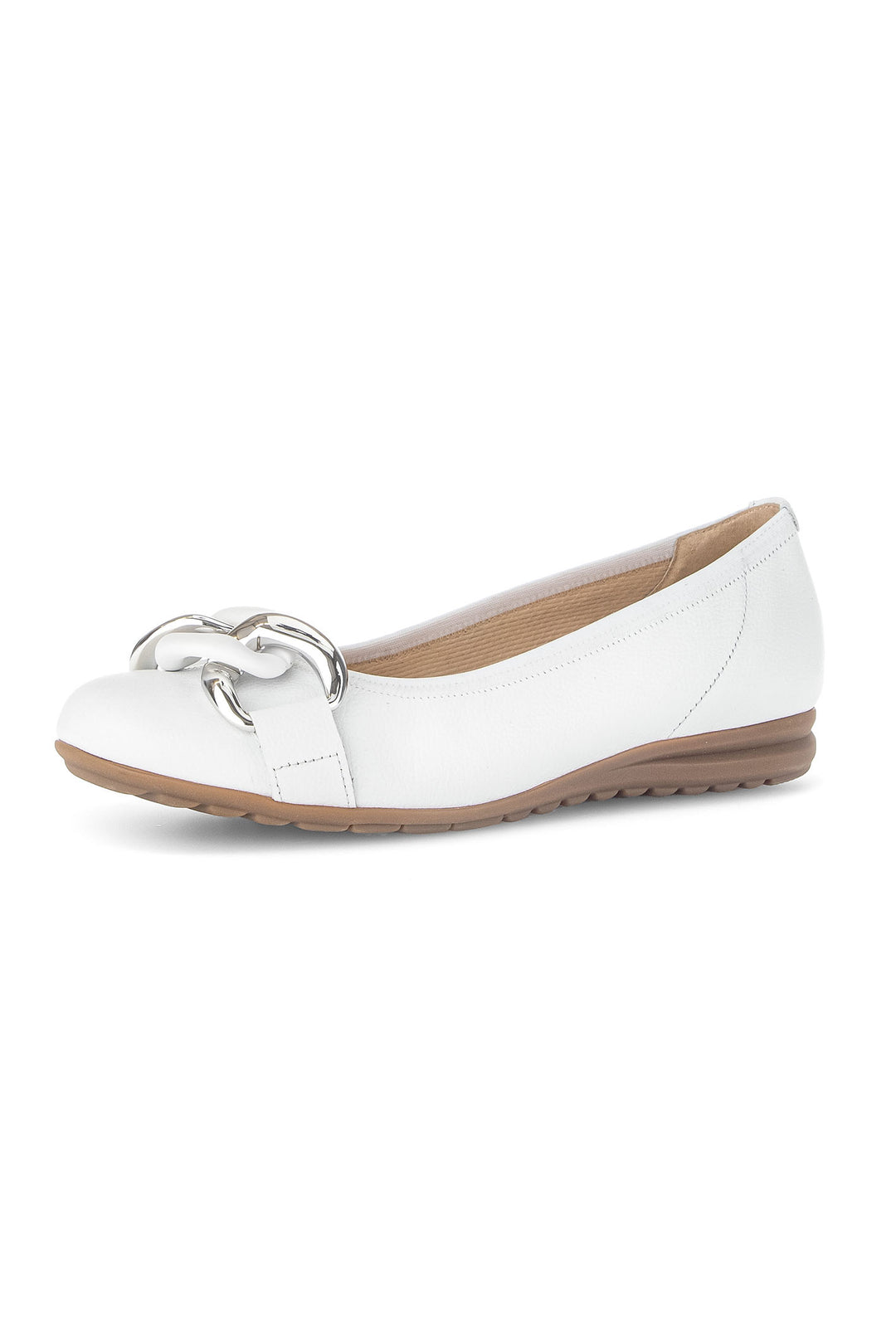 Gabor Sabia Shoe Slip On Pump White 62.625.50 - Shirley Allum Boutique