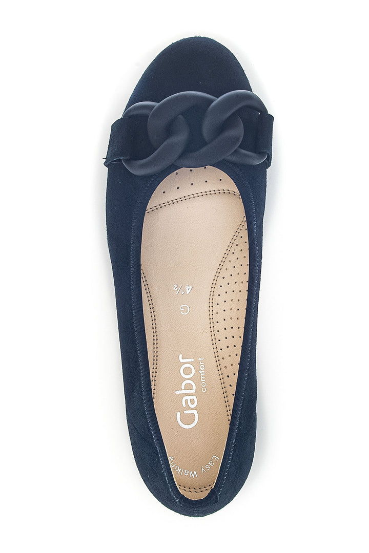 Gabor Sabia Slip On Pump Shoe Dark Blue 62.625.36 - Shirley Allum Boutique
