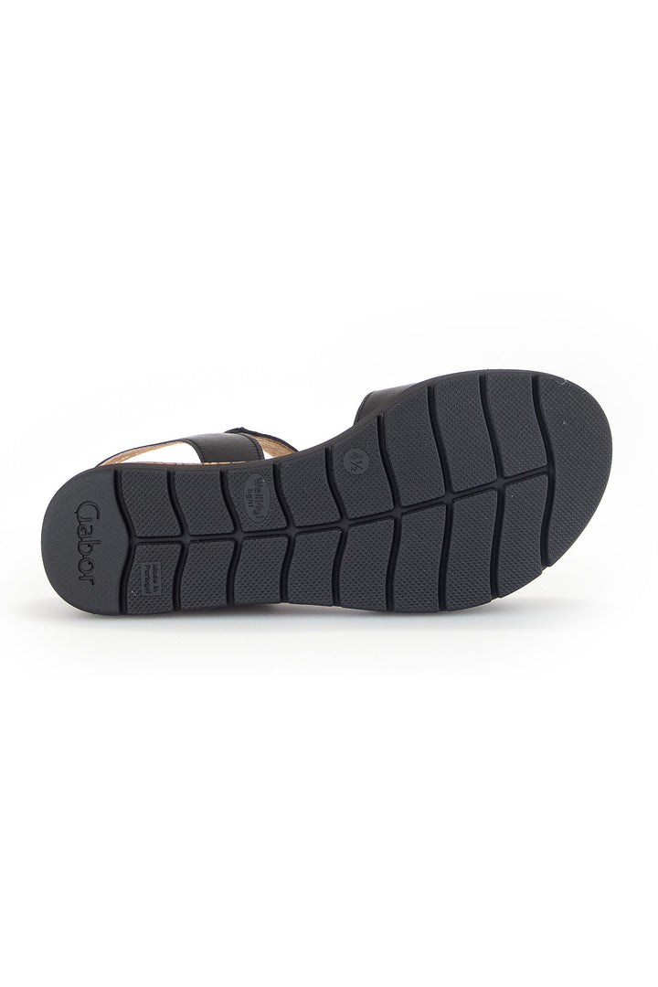 Gabor Shout Sandal Black Wedge Heel 62.700.57 - Shirley Allum Boutique