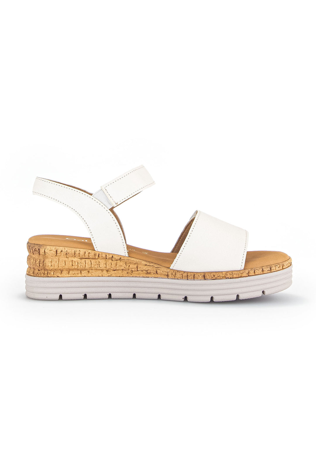 Gabor Shout Sandal White Wedge Heel 62.700.52 - Shirley Allum Boutique