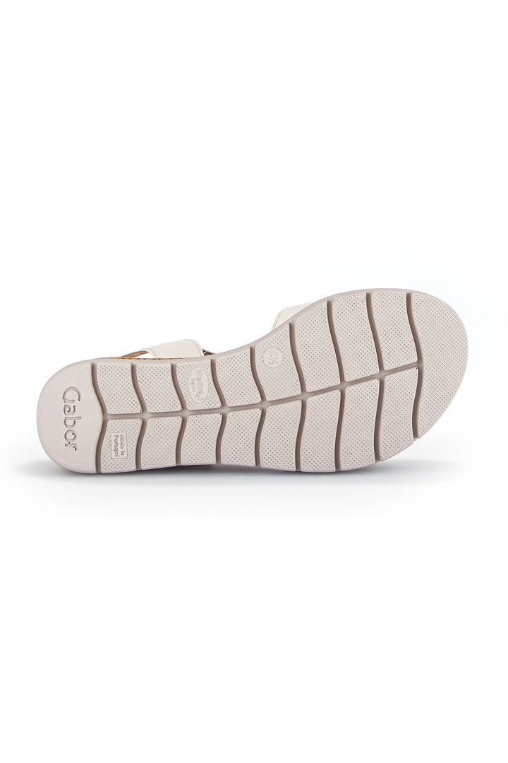 Gabor Shout Sandal White Wedge Heel 62.700.52 - Shirley Allum Boutique