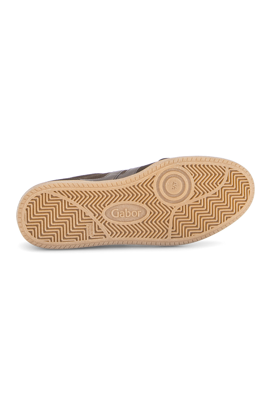 Gabor West Brown Suede Trainer 6011.01.003, three-quarter view