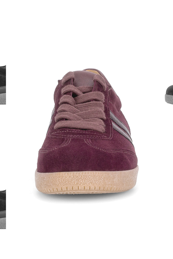 Gabor West Mulberry Red Suede Trainer 6011.01.002, detail view