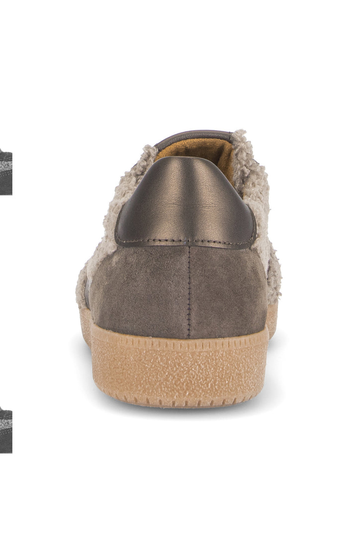 Gabor West Taupe Beige Suede Trainer 6011.01.009, back view