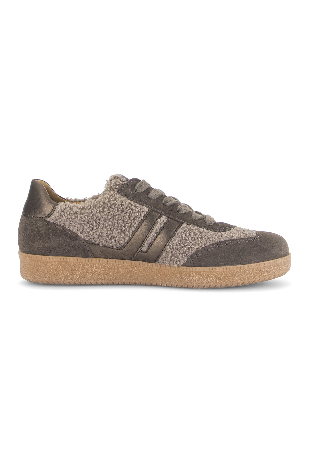 Gabor West Taupe Beige Suede Trainer 6011.01.009, sole view