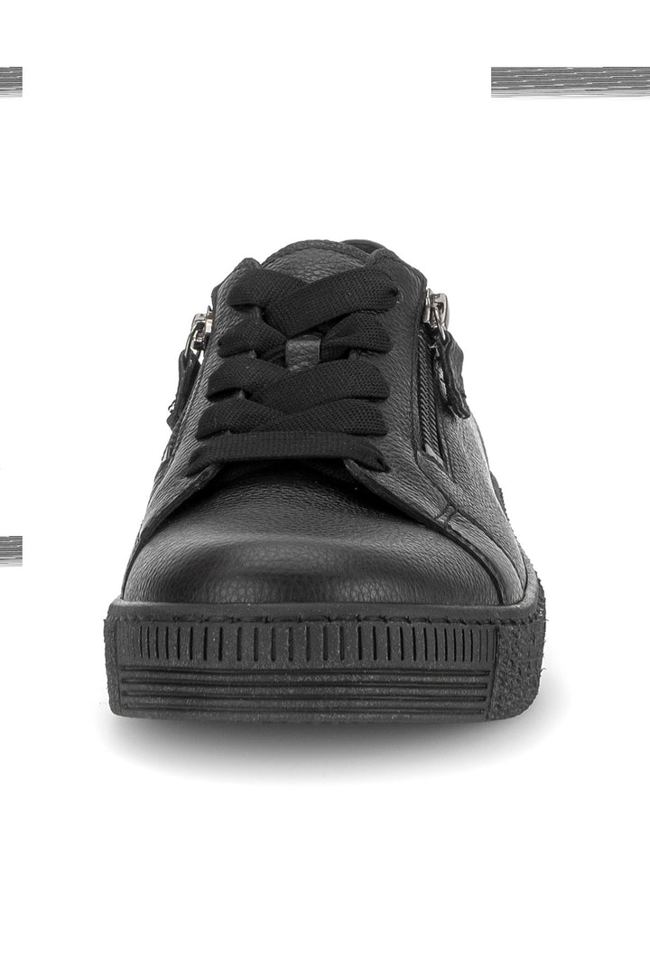 Gabor Wisdom Black Leather Trainer 6010.02.003, detail view