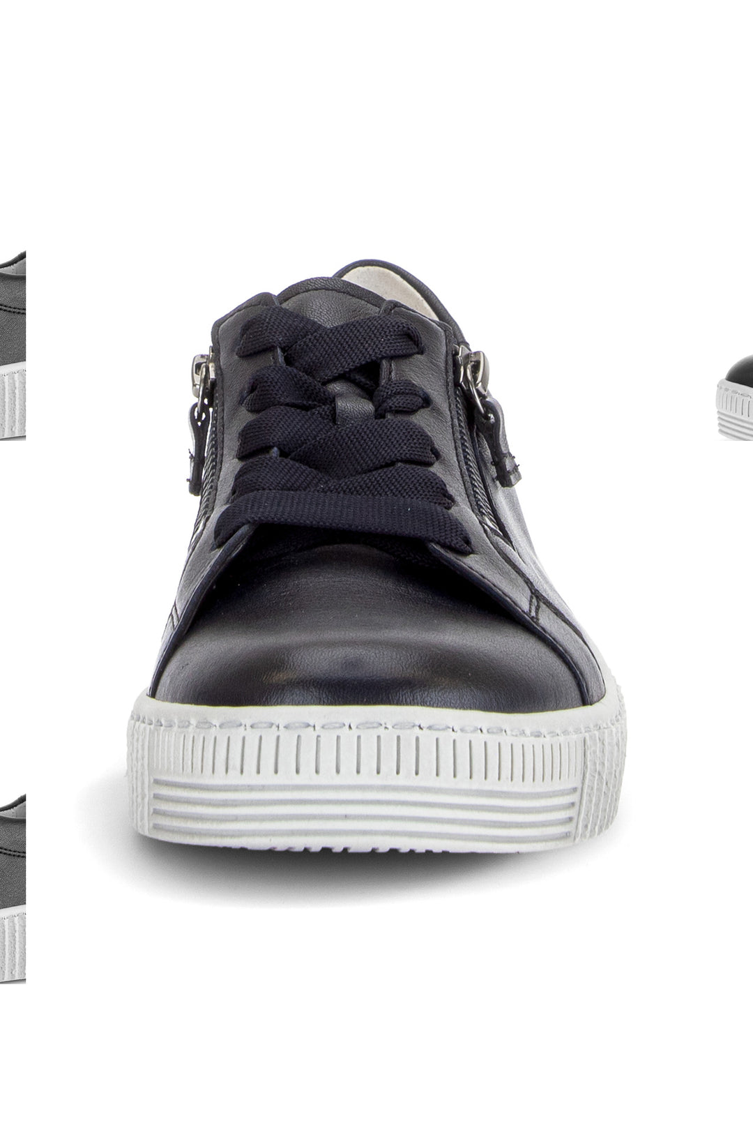 Gabor Wisdom Dark Blue Navy Grey Sole Leather Trainer 6010.02.011, detail view
