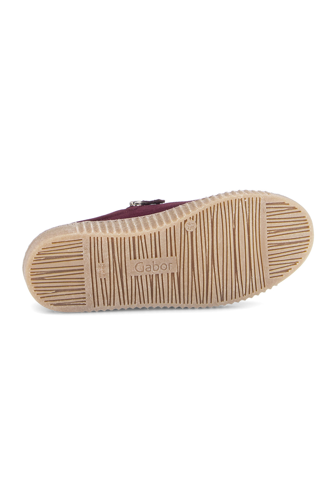 Gabor Wisdom Mulberry Red Cobra Suede Trainer 6010.02.006, three-quarter view