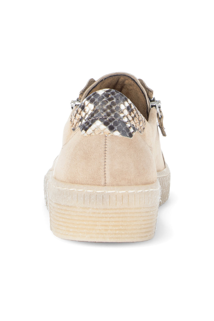 Gabor Wisdom Sand Black Python Suede Trainer 83.334.14