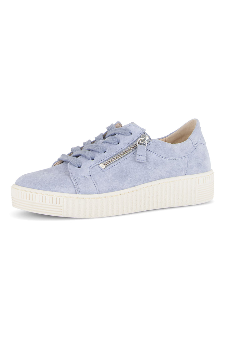 Gabor Wisdom Sky Blue Suede Trainers 83.334.36