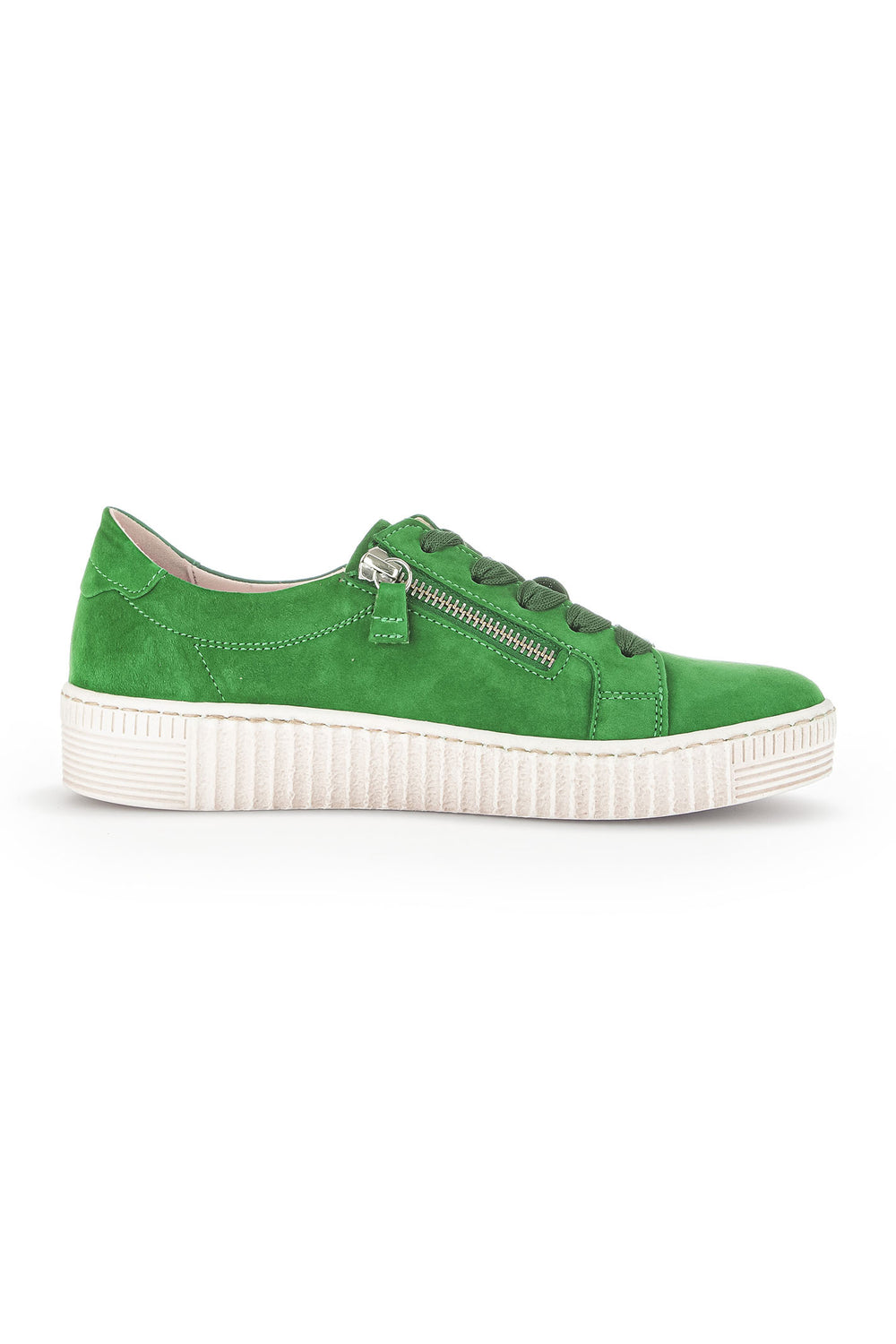 Gabor Wisdom Trainer Green Leather 63.334.19 - Shirley Allum Boutique