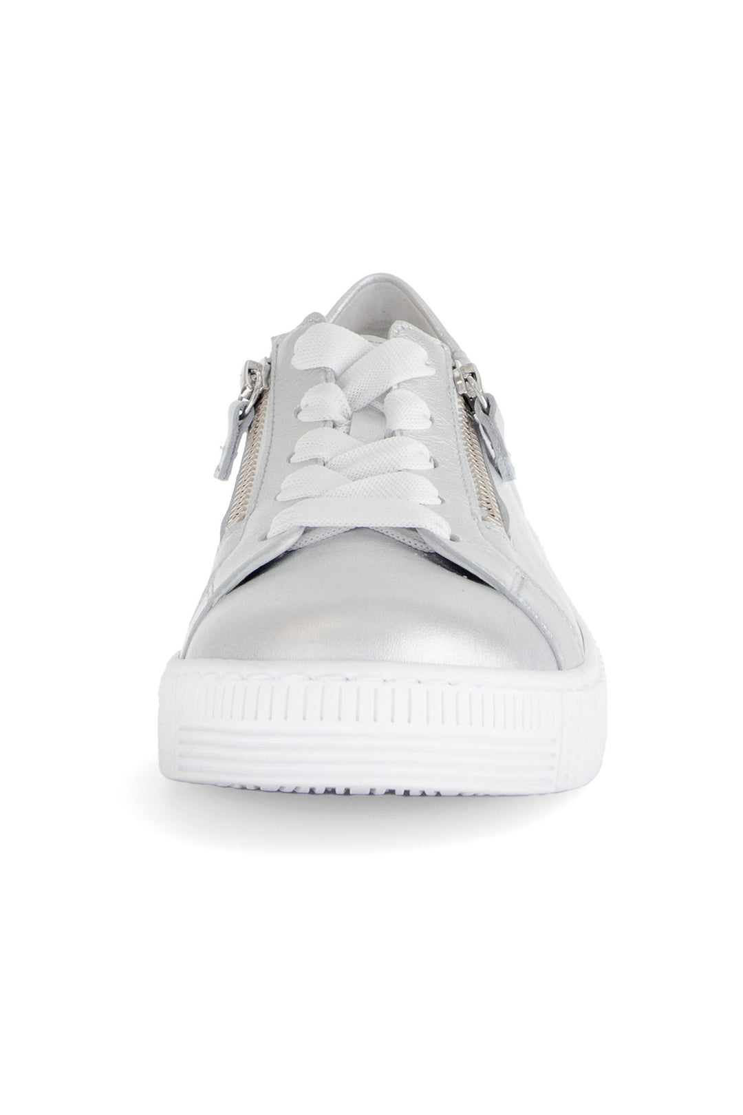 Gabor Wisdom Trainer Silver Leather 63.334.61 - Shirley Allum Boutique