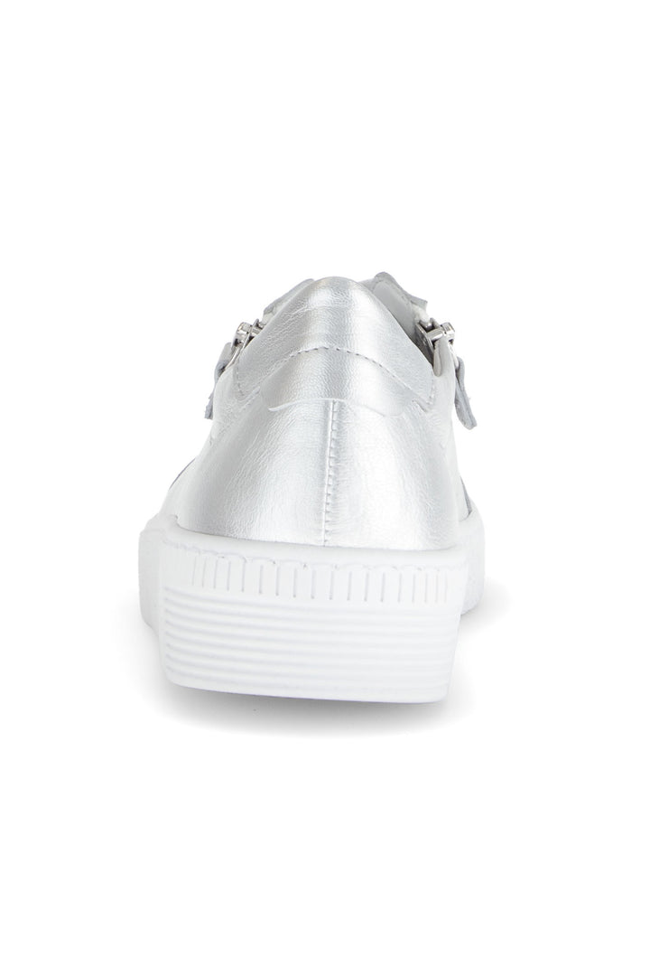Gabor Wisdom Trainer Silver Leather 63.334.61 - Shirley Allum Boutique