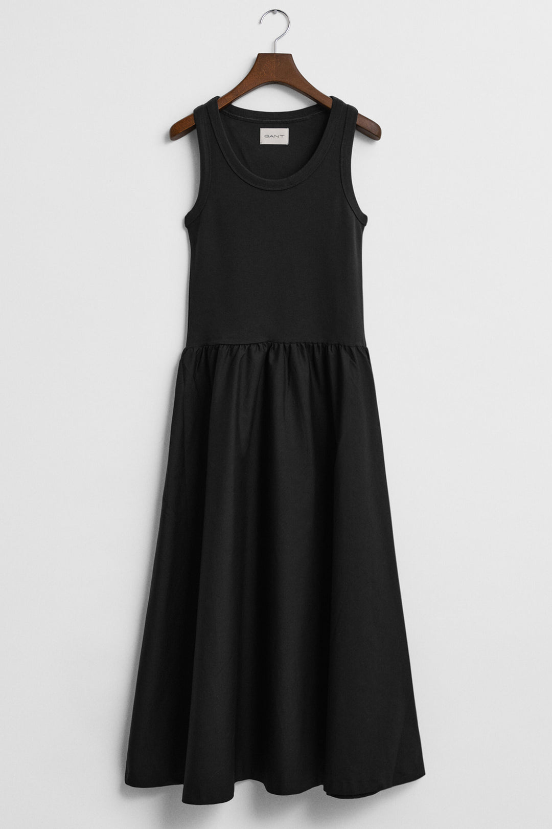 Gant Dress Midi Jersey Woven Combo Black 4503369 5 - Shirley Allum Boutique