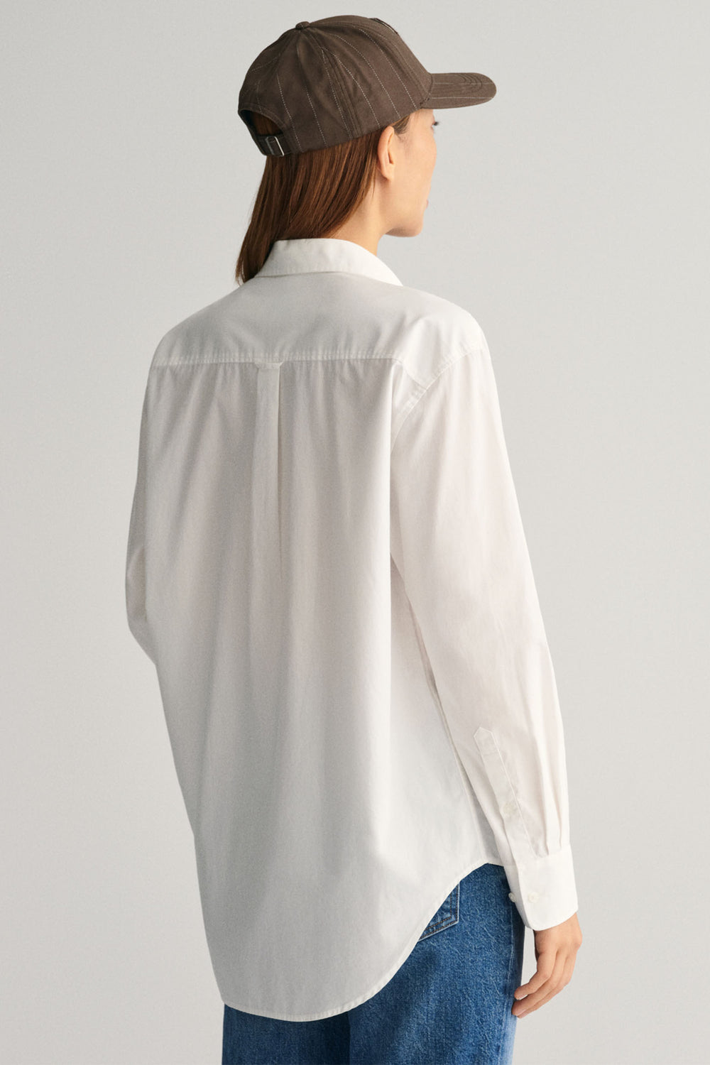 Gant Shirt Relaxed Fit Poplin White 4300212 - Shirley Allum Boutique