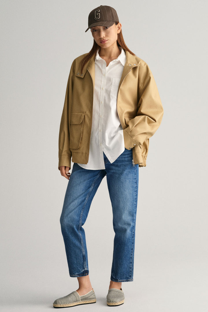 Gant Shirt Relaxed Fit Poplin White 4300212 - Shirley Allum Boutique