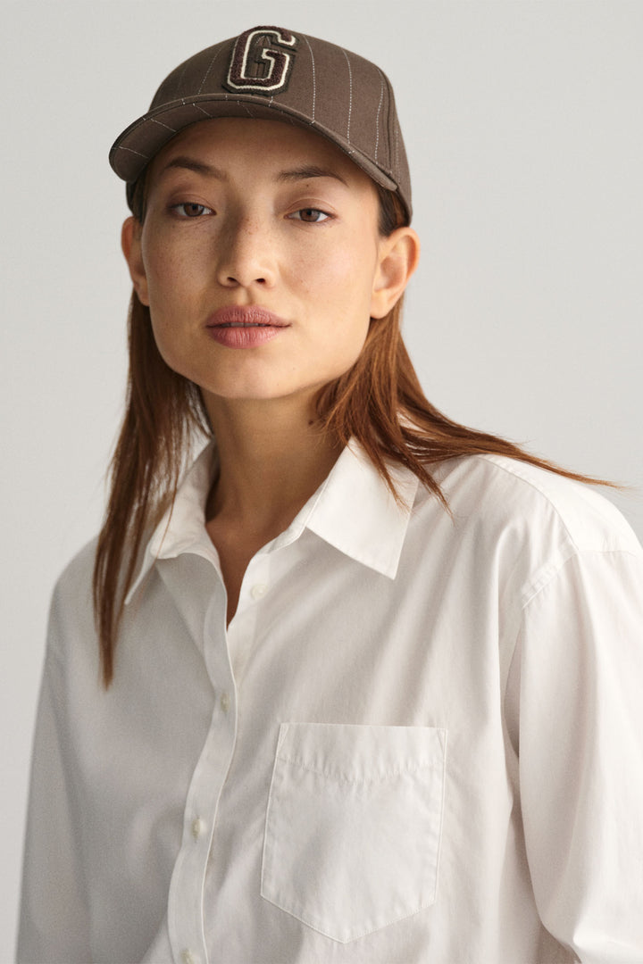 Gant Shirt Relaxed Fit Poplin White 4300212 - Shirley Allum Boutique
