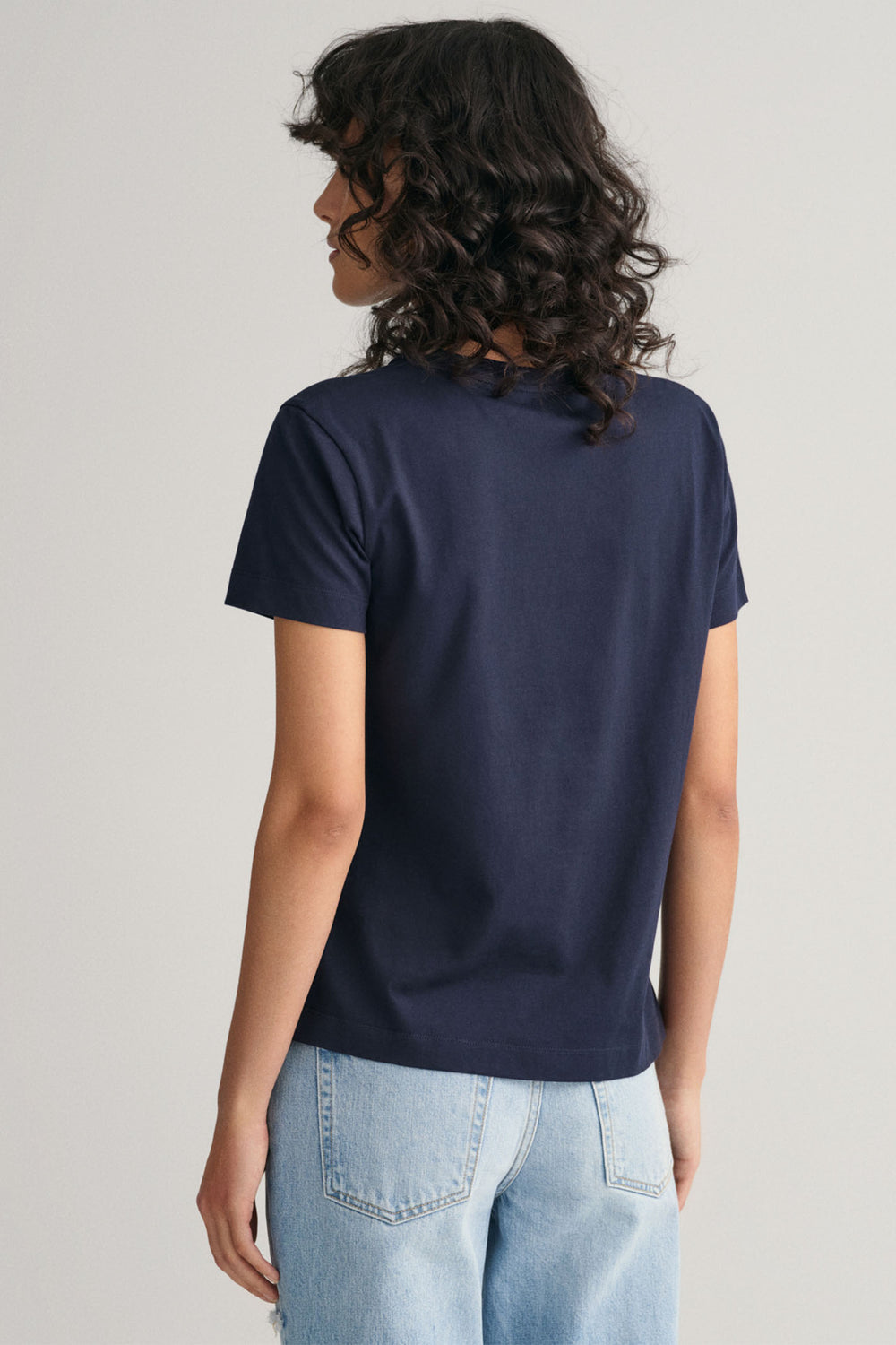 Gant T-Shirt Short Sleeve Evening Blue Reg Shield 4200200 - Shirley Allum Boutique