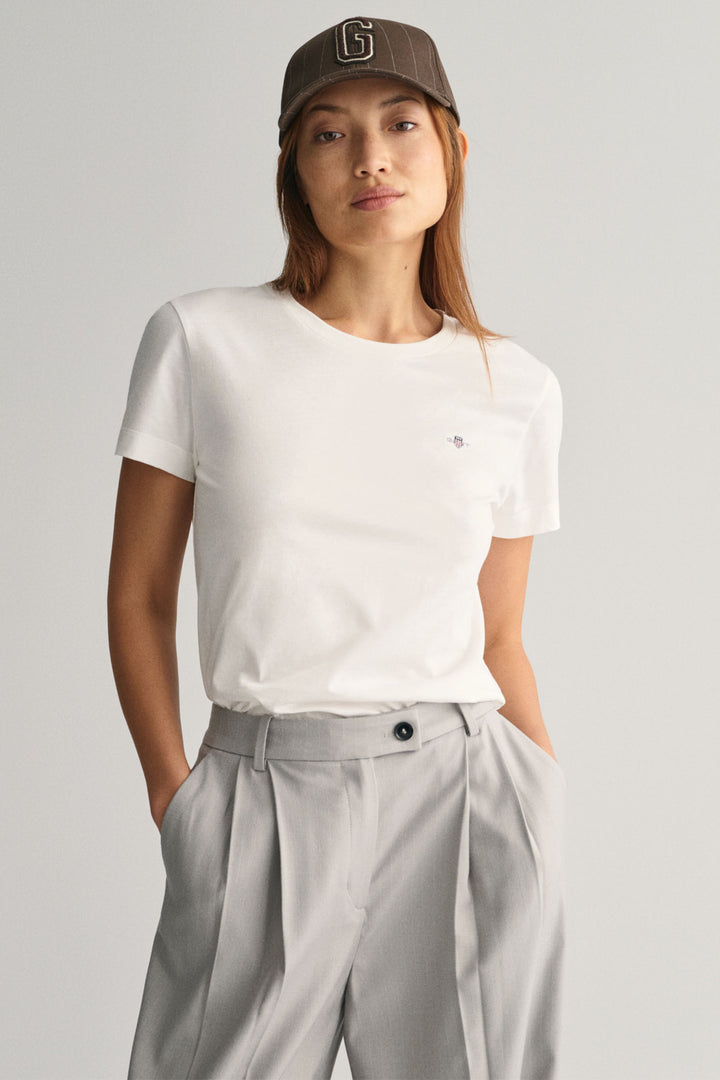 Gant T-Shirt Short Sleeve White Reg Shield 4200200