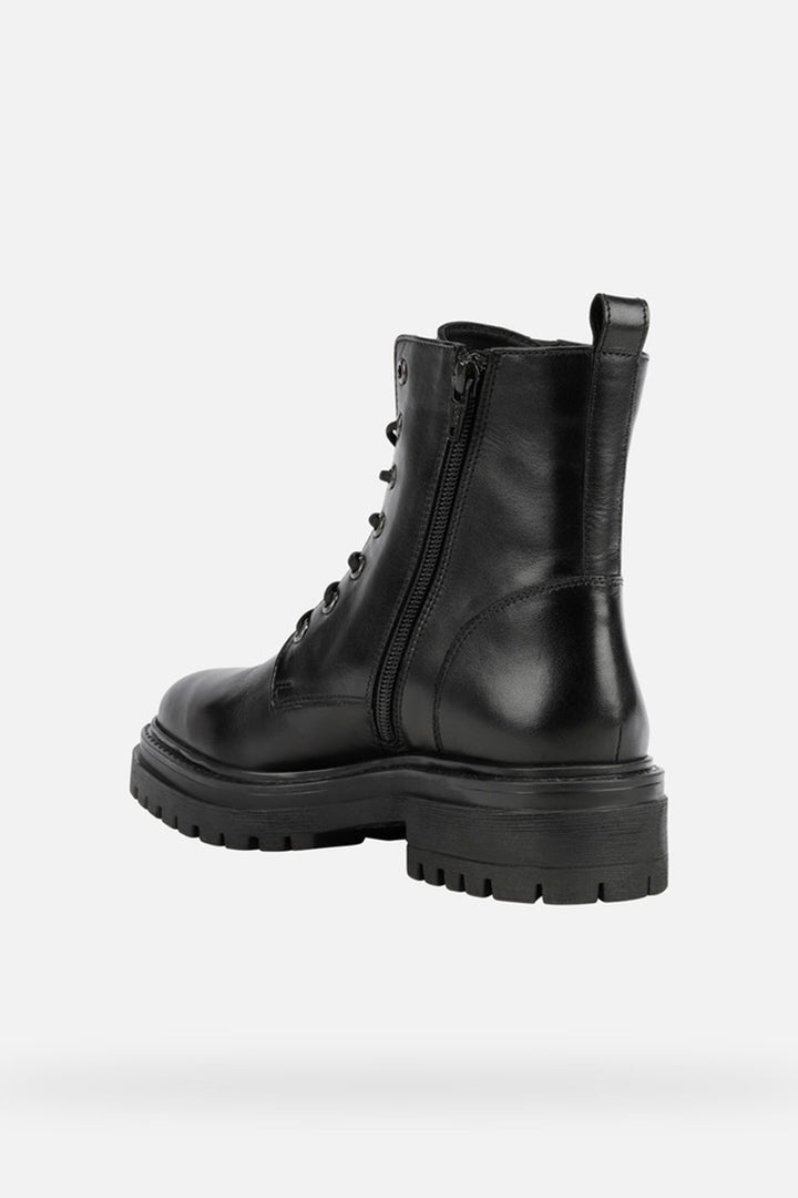 Geox Iridea Boots Black Leather Ankle D16HRC00043C9999 - Shirley Allum Boutique