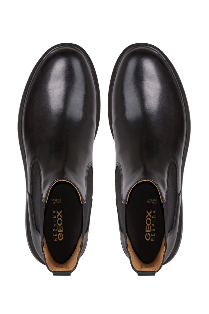 Geox Spherica EC1 D16QRC00043 Black Chelsea Ankle Boots - Shirley Allum Boutique