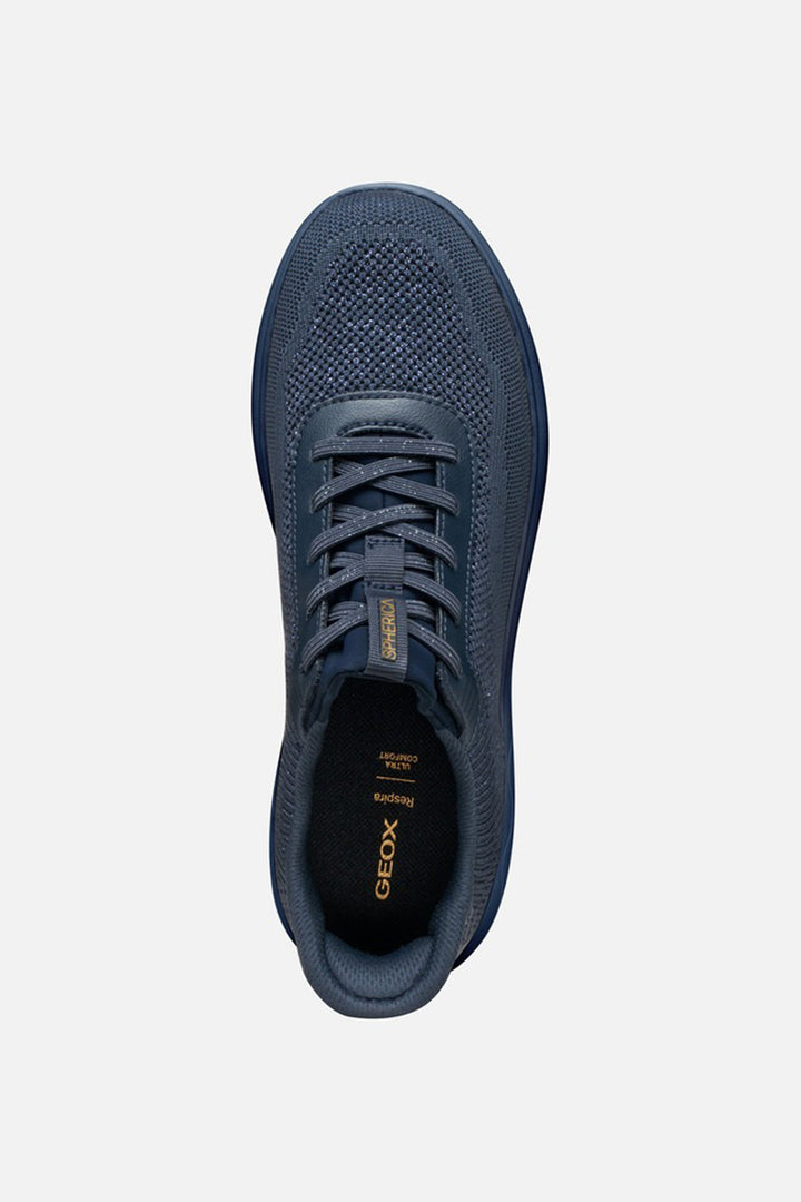 Geox Spherica Plus D567MA06KBCC4064 Navy Knitted Trainer