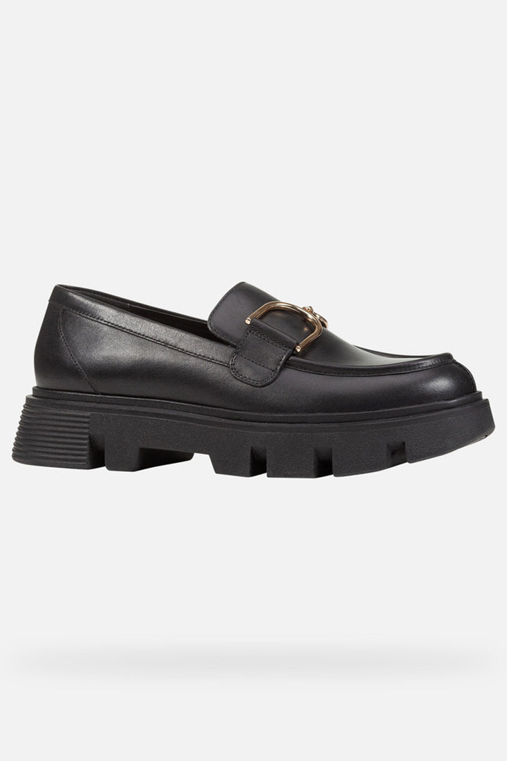 Geox Vilde Shoes Black Leather D46UAC00043C9999 - Shirley Allum Boutique